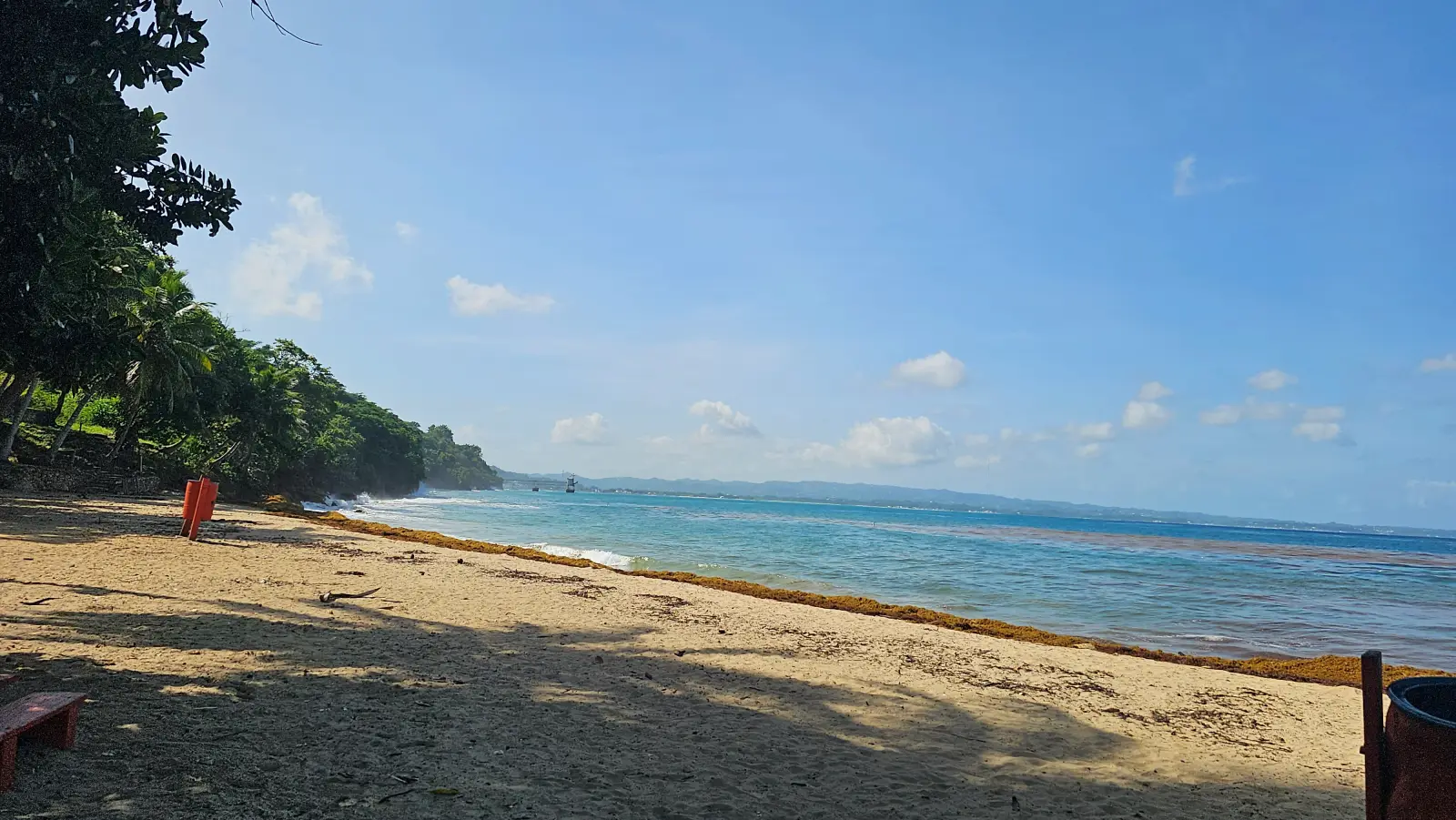 View south from the pier at Crash Boat Beach.