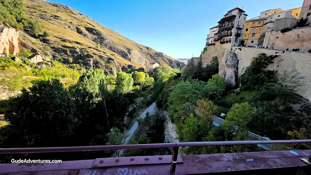 View of the Huecar River valley from the Puente de San Pablo Bridge