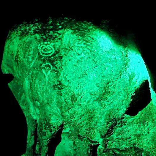 More petroglyphs in the Light Cave.