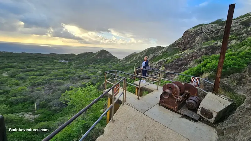 One of the overlooks down into the crater,