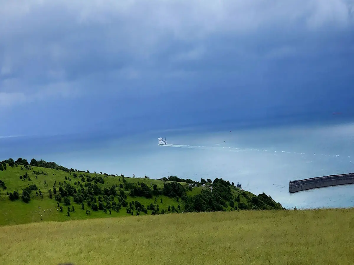 View from Dover cliffs 