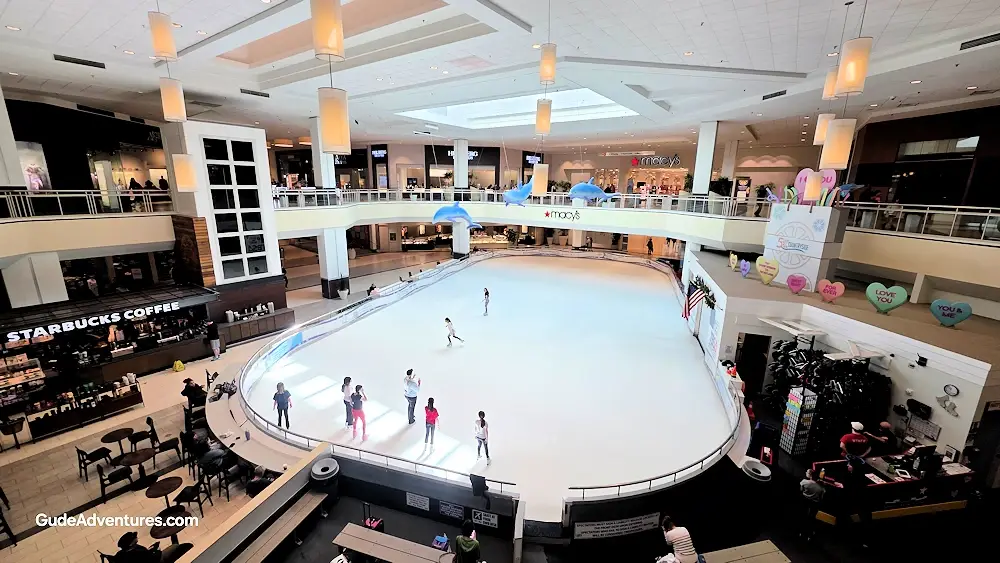 Ice skating rink in local Countryside shopping mall
