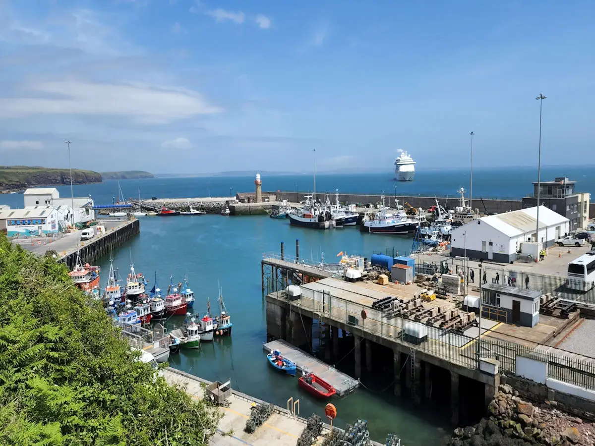 Dunmore East harbor and lighthouse