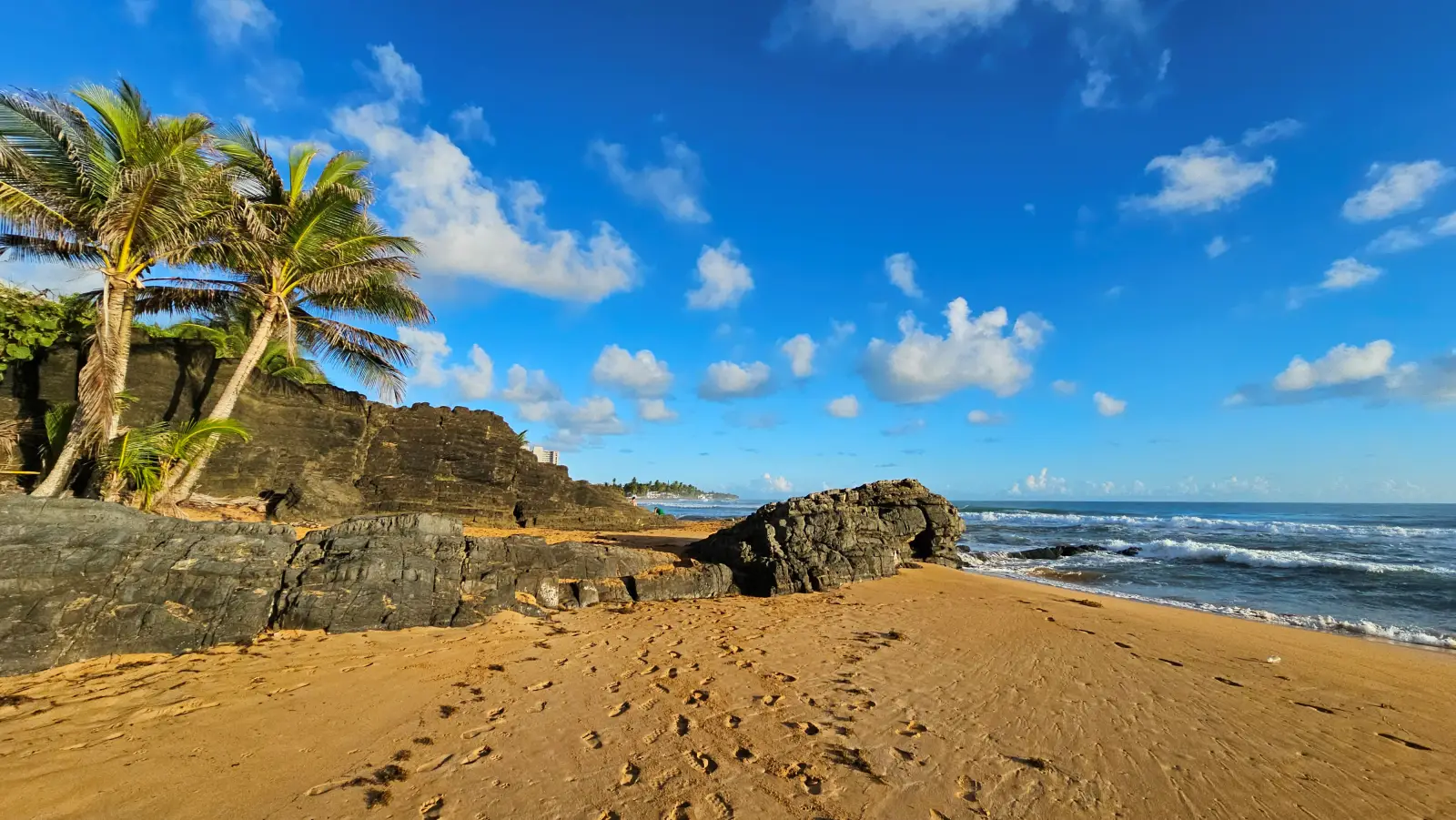 Ancient lava flows from El Yunque to the coast
