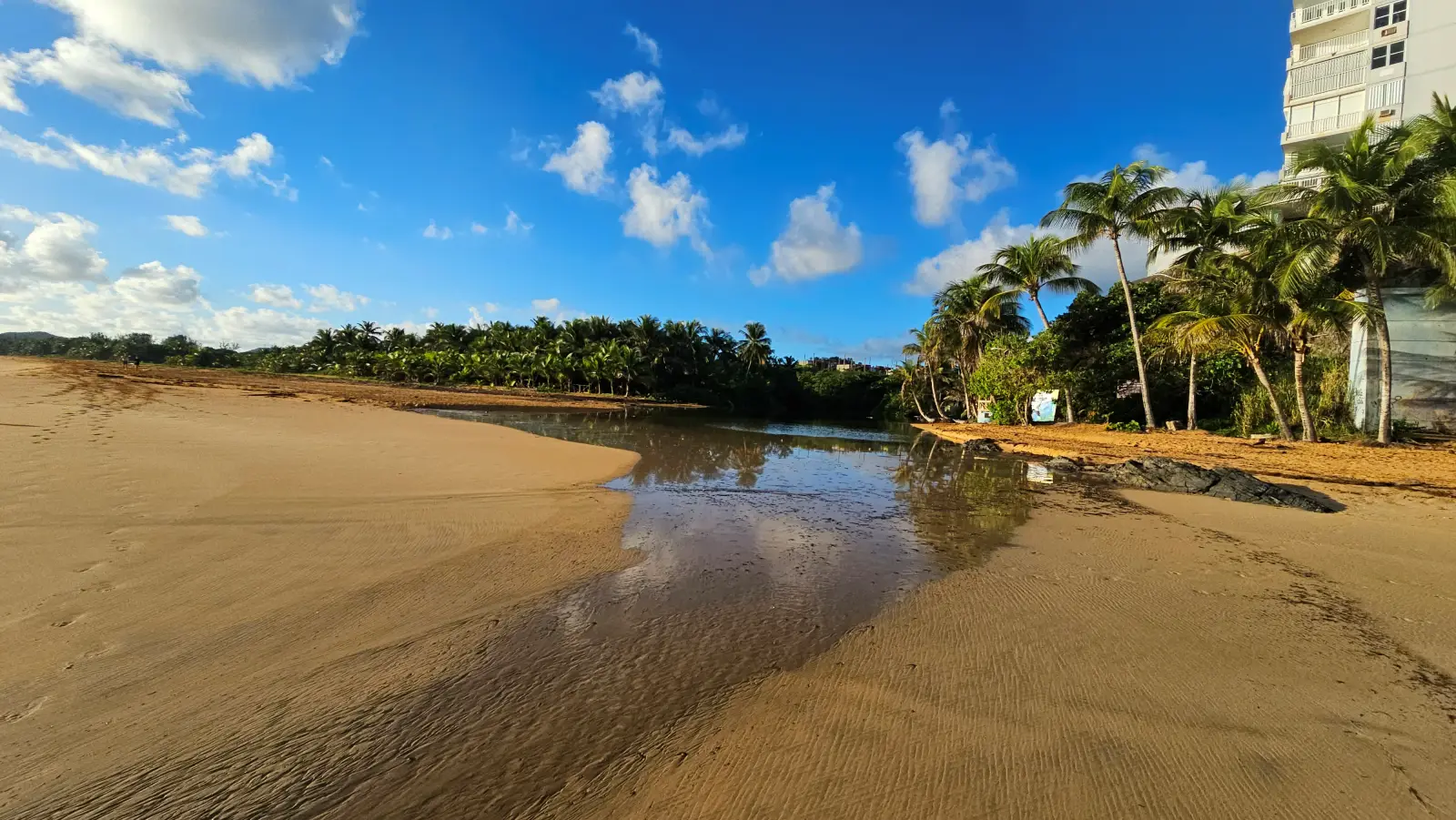 Pitahaya River flowing into the ocean