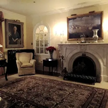Living room in the Eisenhower home
