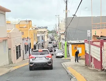 Narrow street in Aguas Buenas