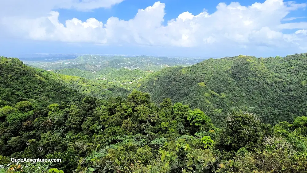 View towards San Juan and the Atlantic Ocean