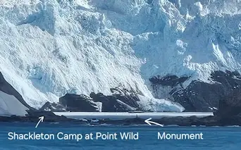 Shackleton's camp at Point Wild on Elephant Island
