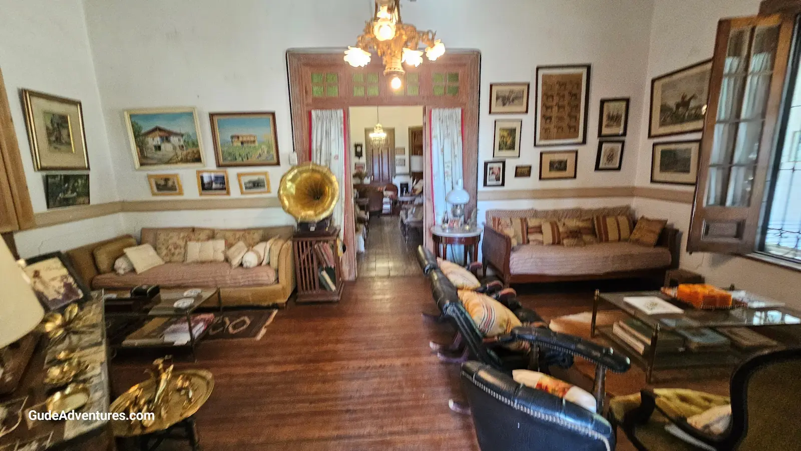 View inside the mansion