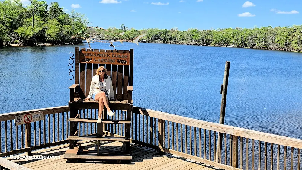 View from the Suwannee River Landing restaurant.
