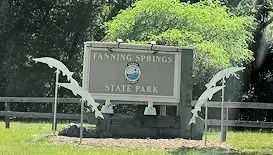 Entrance to Fanning Springs State Park.