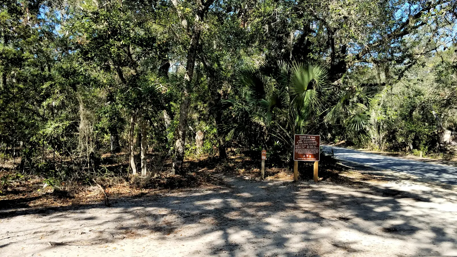 Hiking trail at Fort Clinch