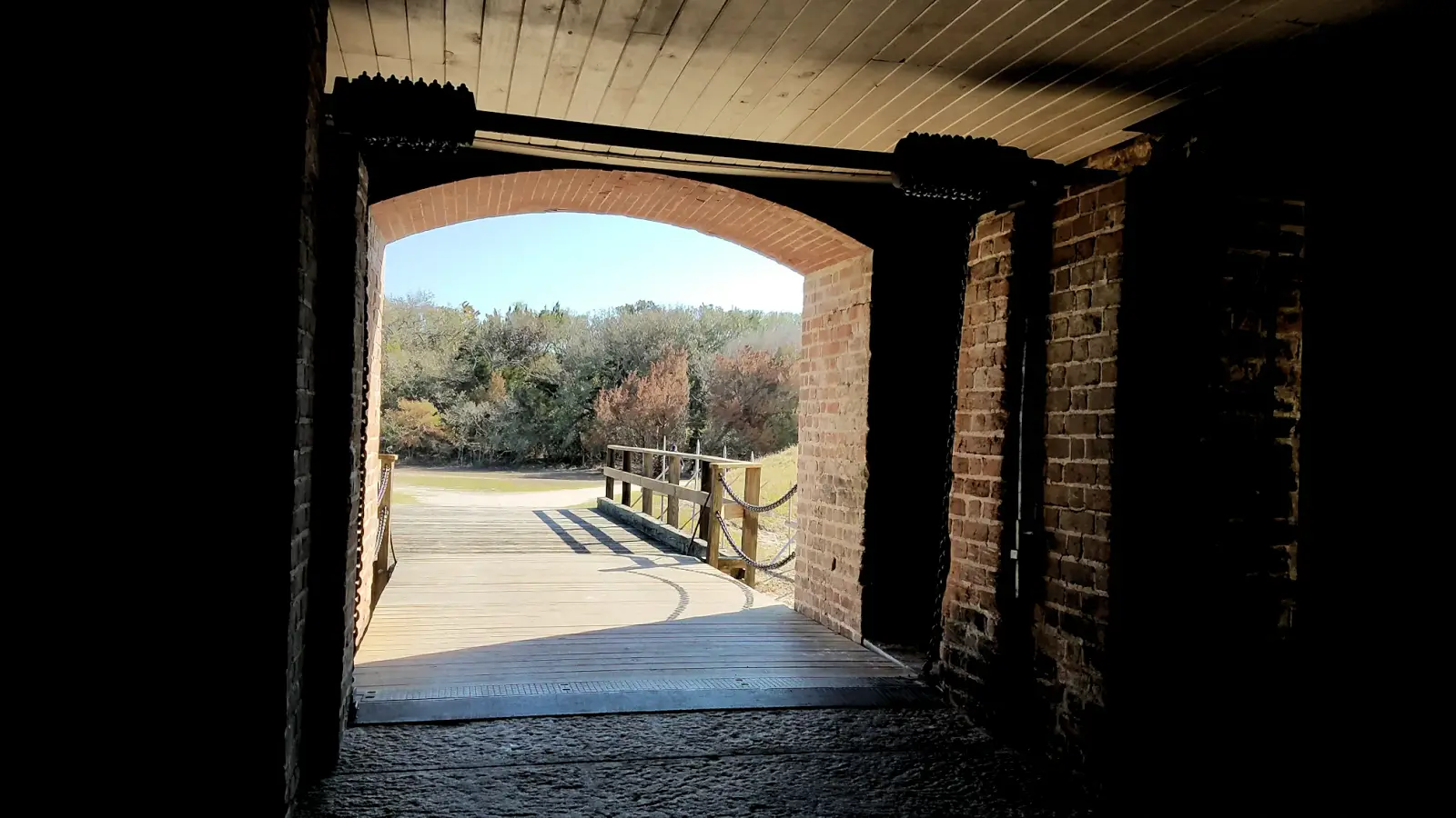 The entrance to Fort Clinch