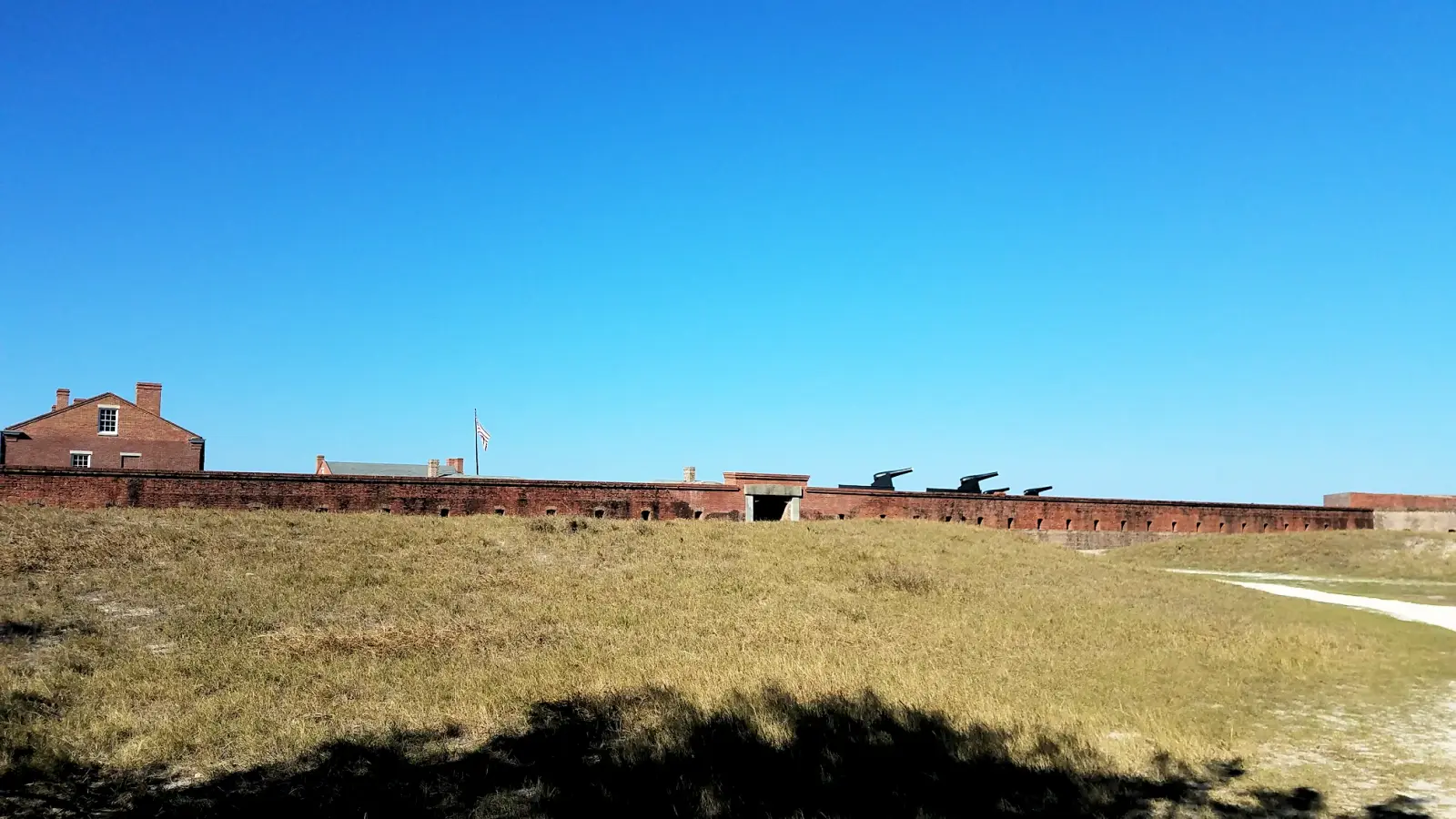 Fort Clinch from the beach