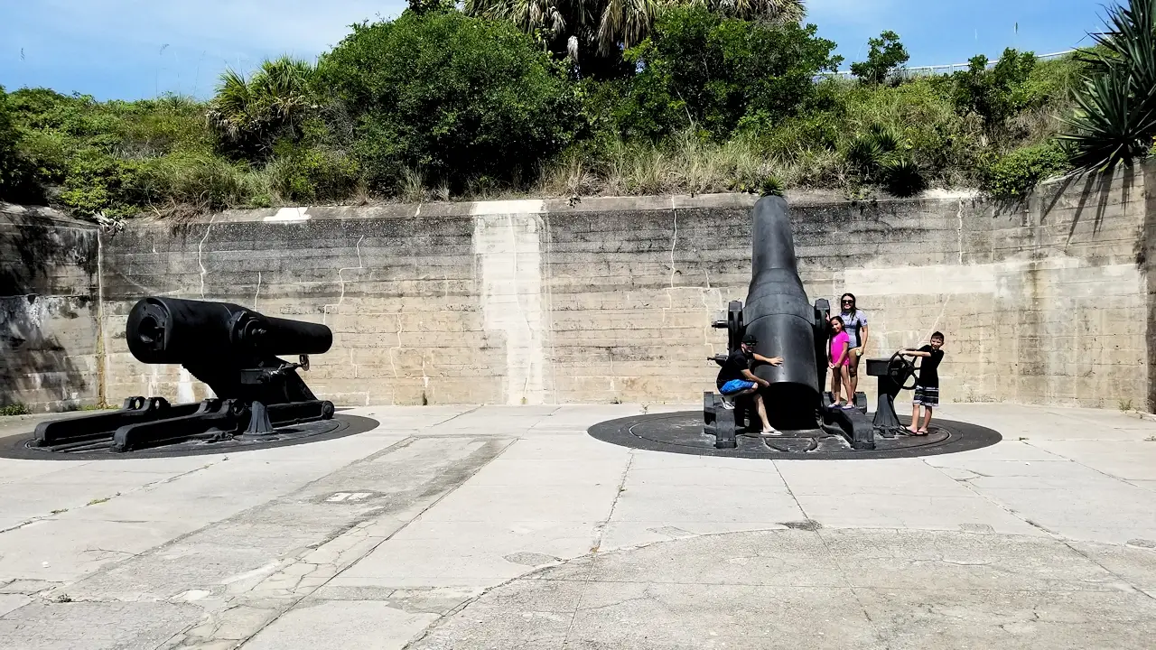 Some of the guns in Fort De Soto
