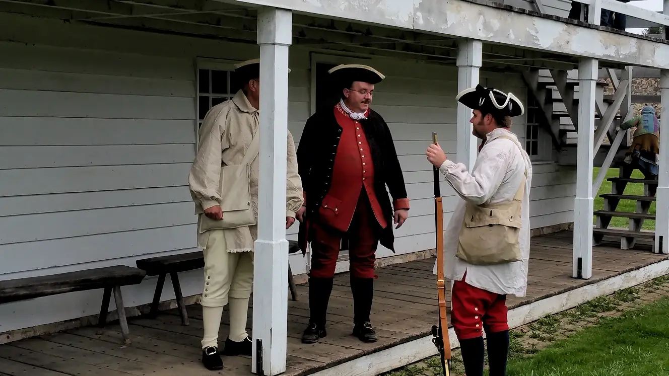 Reenactors at Fort Frederick