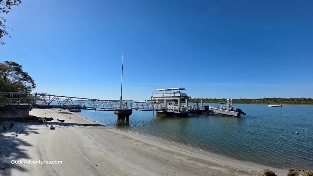 Ferry from the park entrance to Fort Matanzas