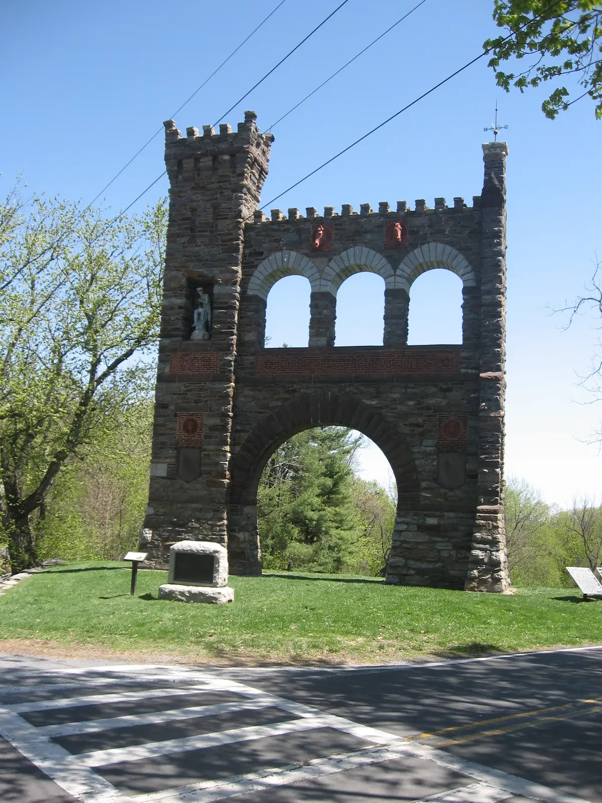 The Correspondents Memorial is located in Gathland State Park at Crampton Gap 