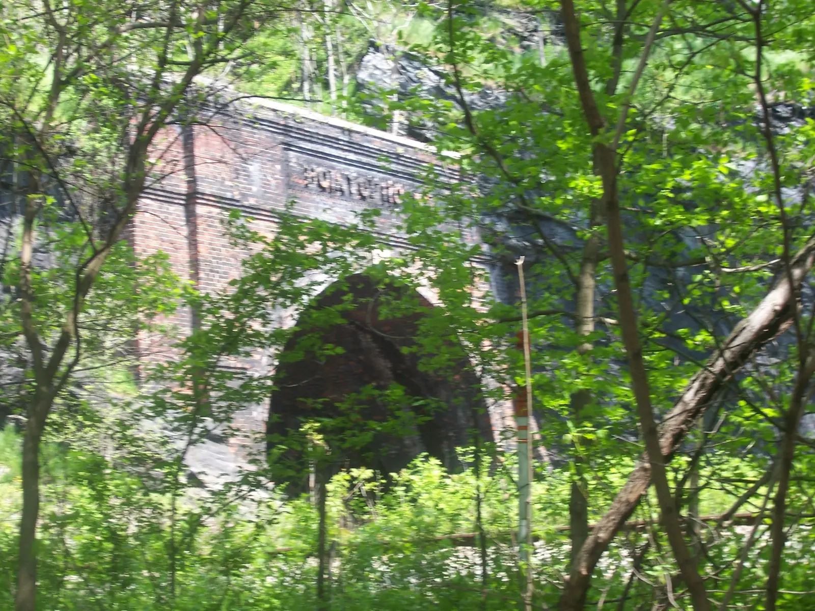 Railway tunnel under the Catoctin mountain at Point of Rocks.