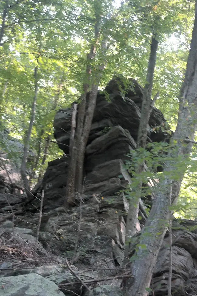 Rock tower in the Frederick Municipal Forest