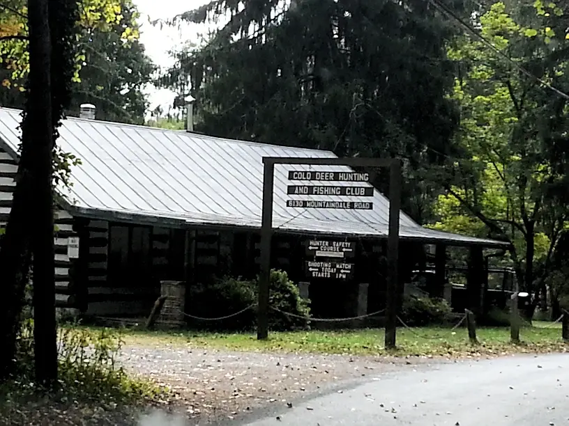 Hunting camp at the edge of the Frederick Municipal Forest