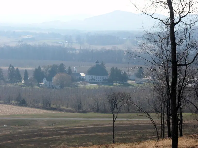 View of the Gettysburg valley from the battlefield