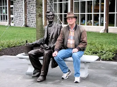Statue of President Lincoln at the Gettysburg National Military Park Museum and Visitor Center