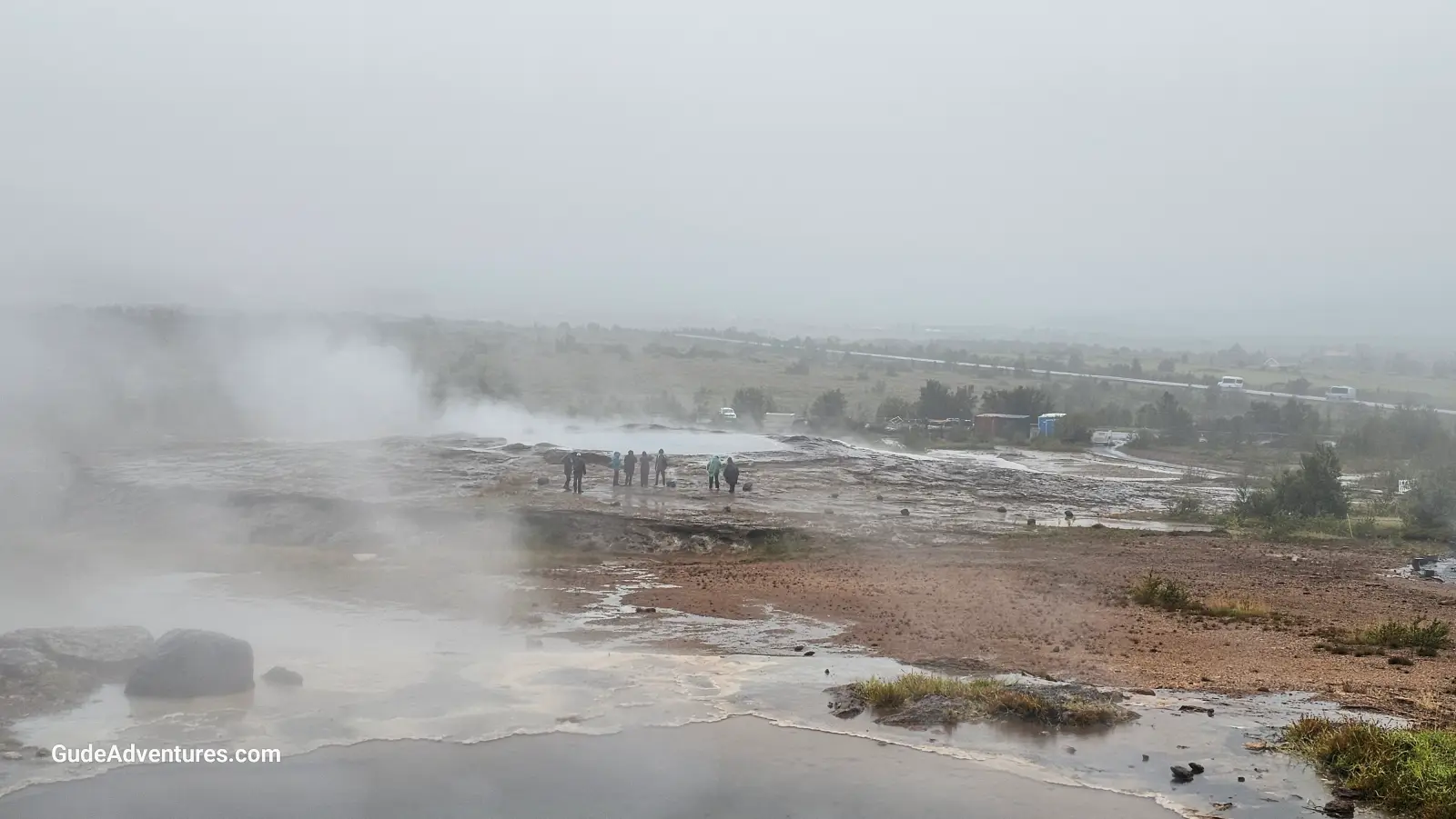 The Great Geysir rarely erupts.