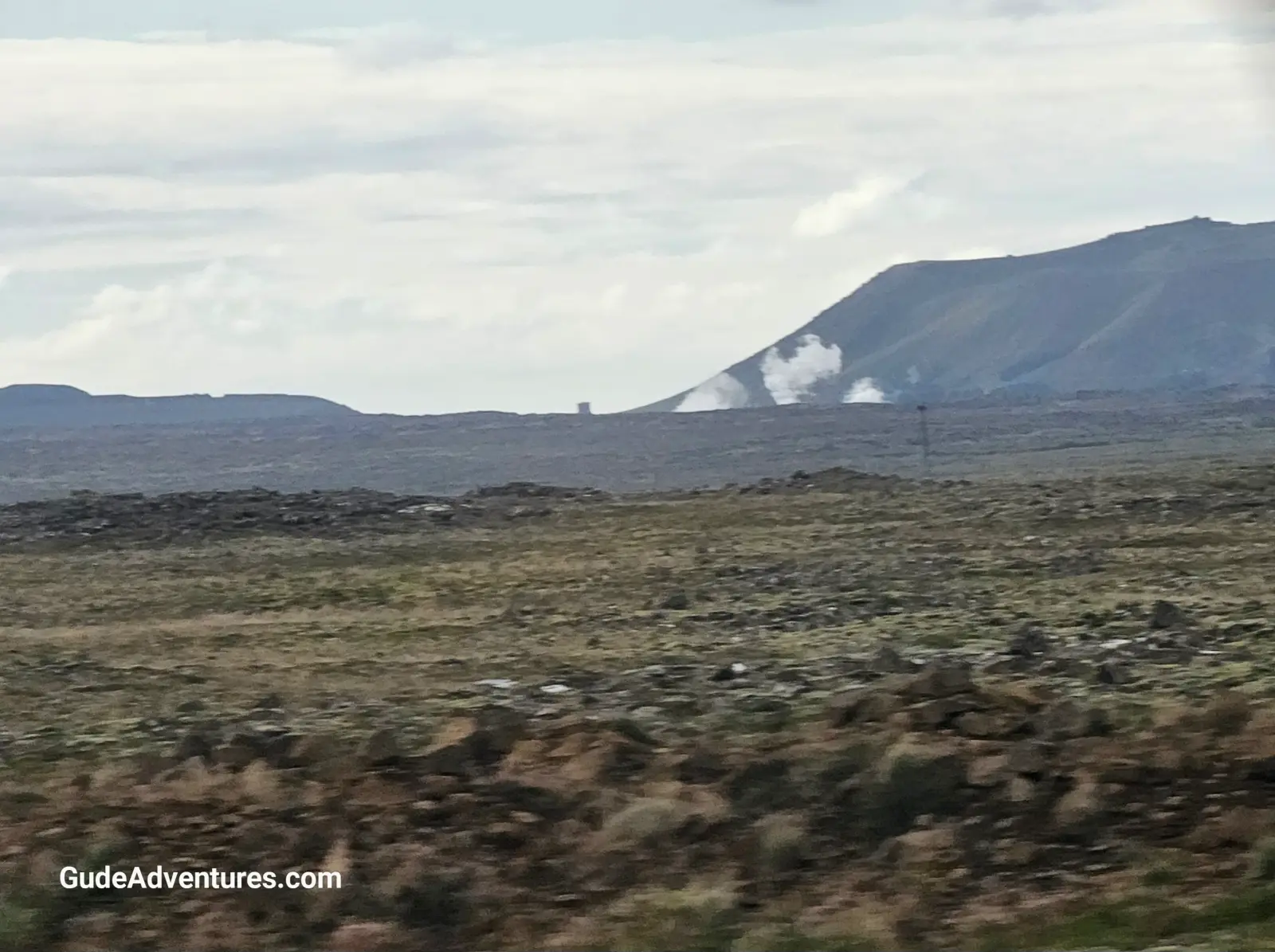 View of the Grindavik area on the morning of  8/22/2024.