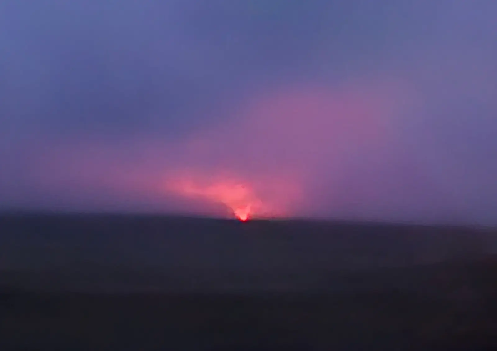View of the eruption on 9/1/2024 