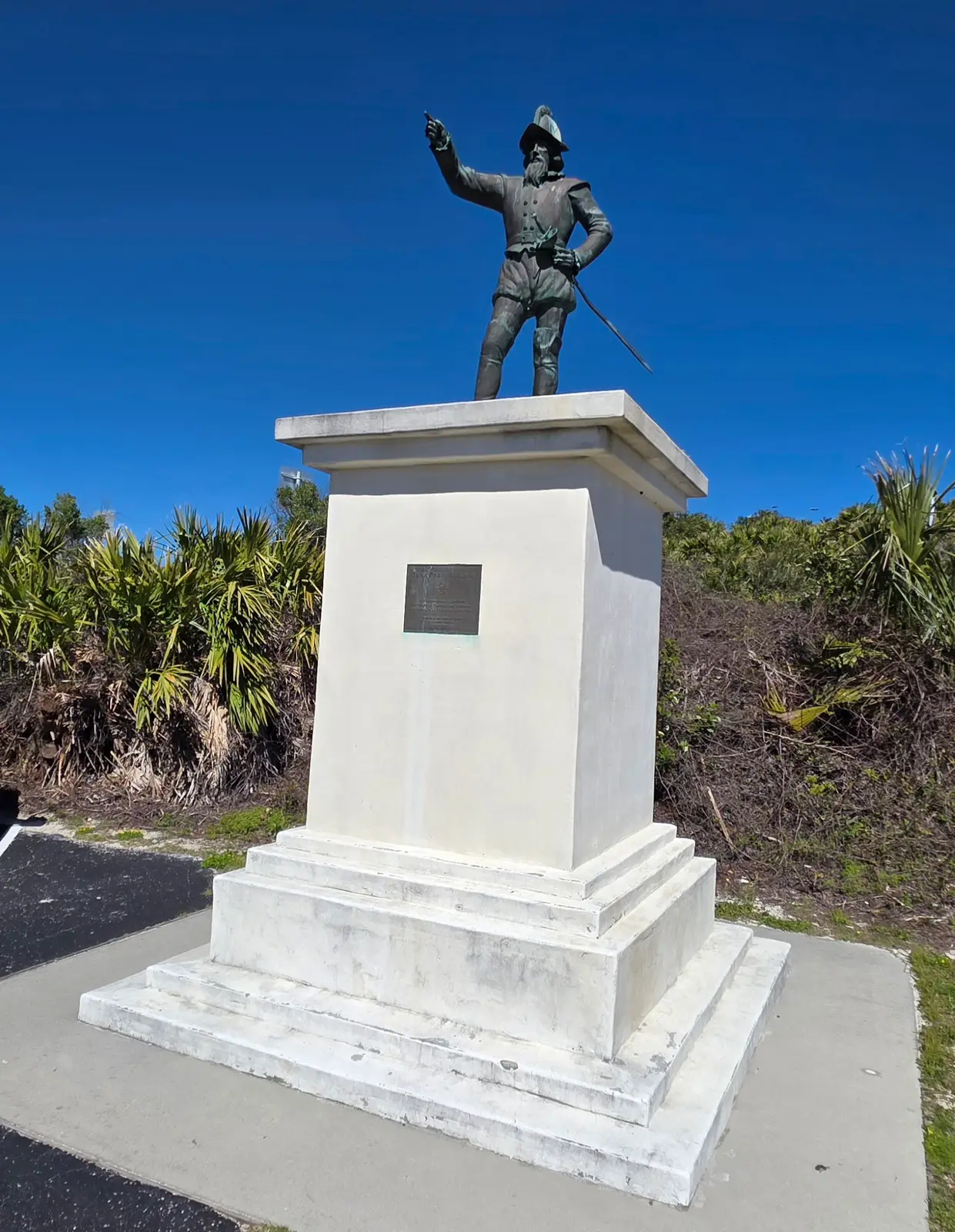  Ponce de Leon statue in the park.