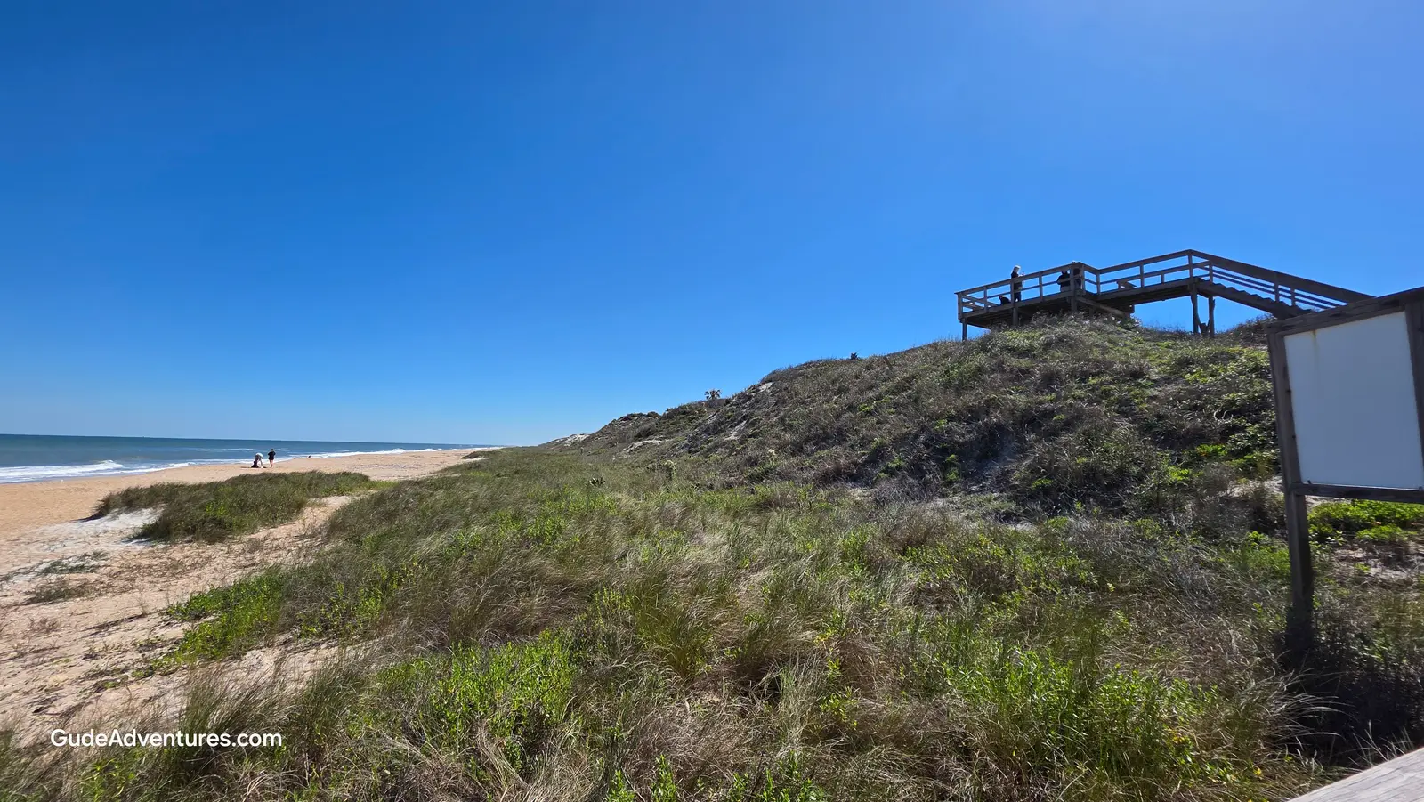 Beach overlook at the Guana Reserve