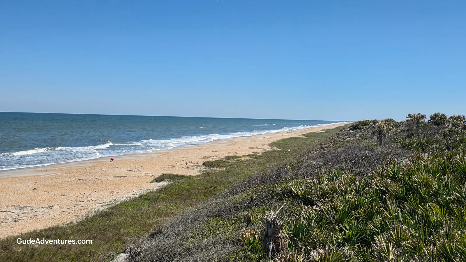 The beach at the Guana Reserve