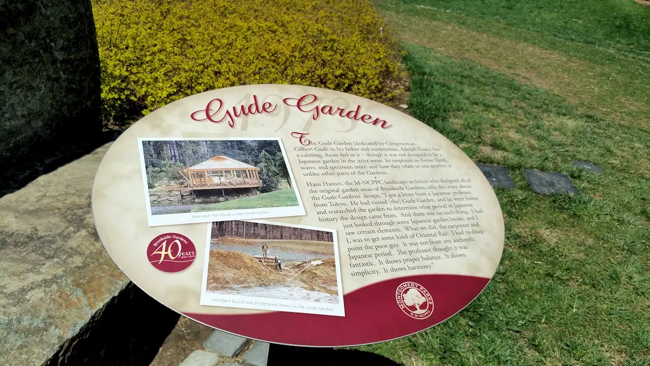 Gude Gardens information sign