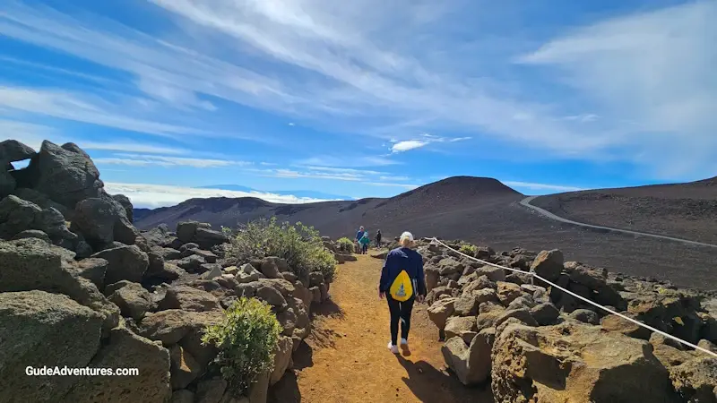 Trail to the floor of the crater