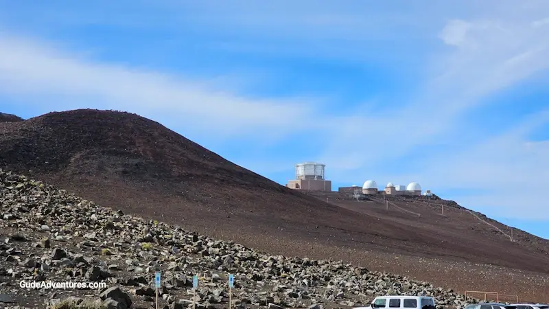 Red Hill is the highest peak of the Haleakala Volcano. Several observatories are located here.