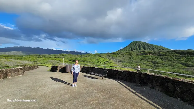View of Koko Crater from the park.