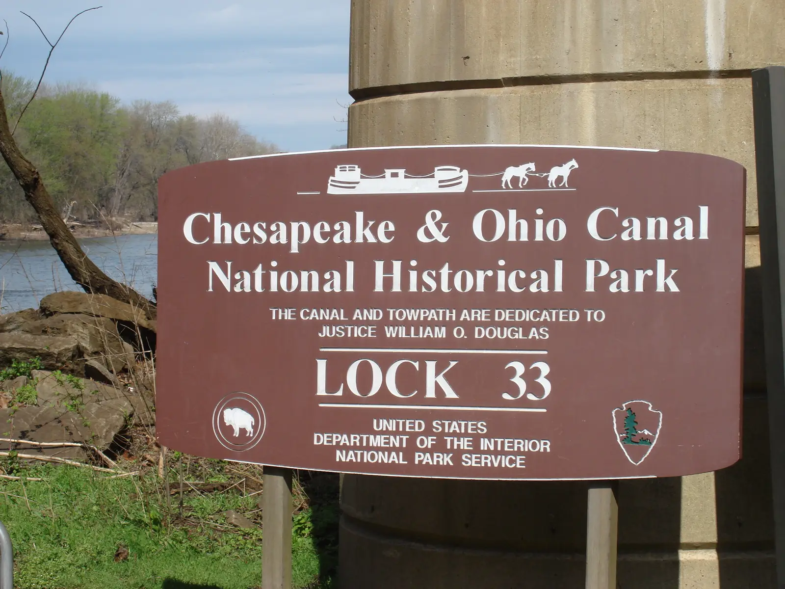The C & O Canal locks at Harpers Ferry