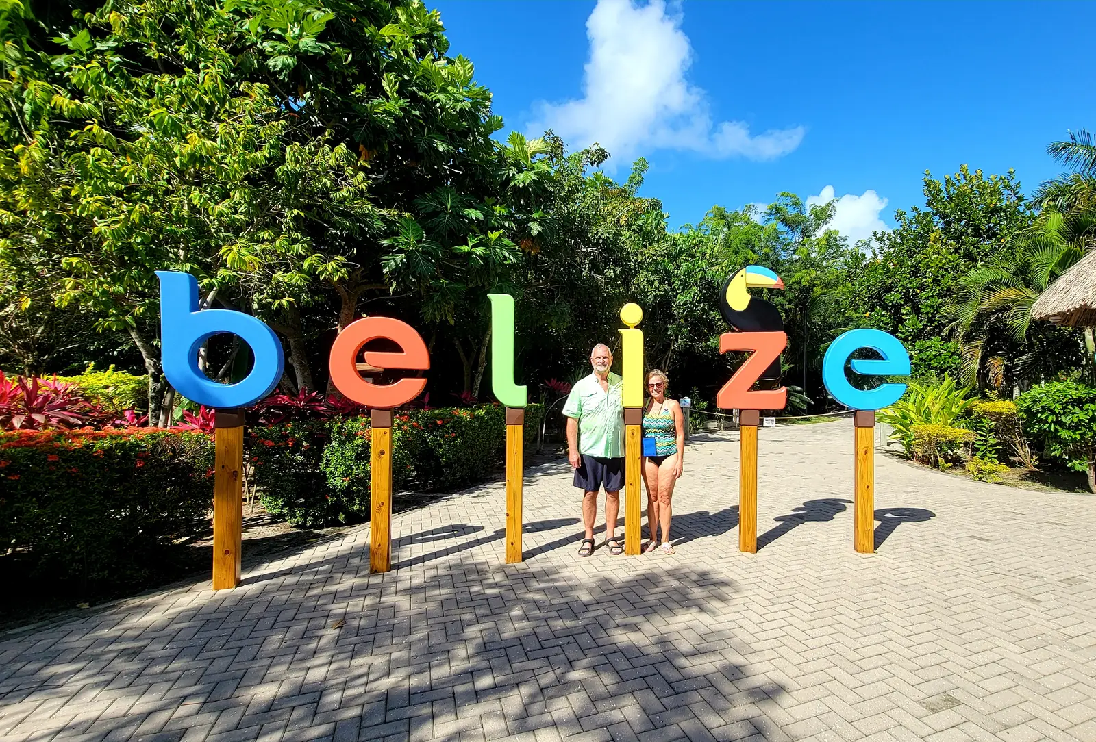 Belize sign at Harvest Cay