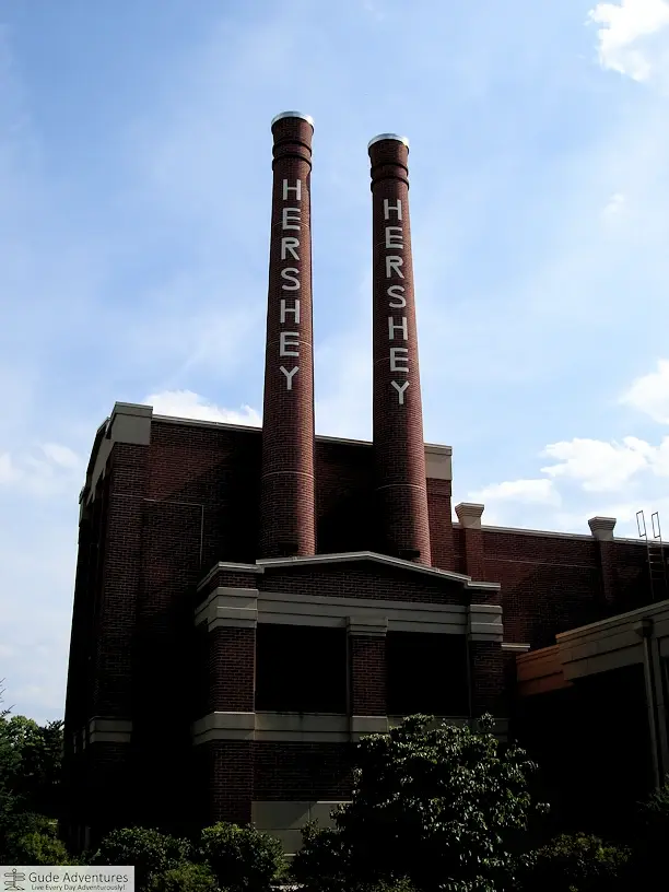 Smokestacks on the Hershey Chocolate Factory