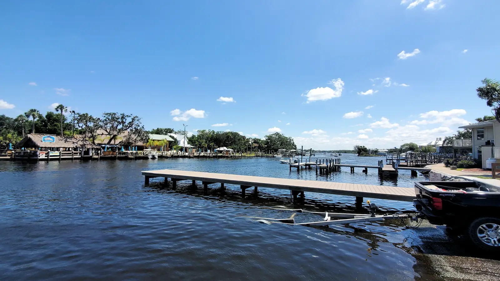 McRae's restaurant and boat ramp on the  Homosassa River