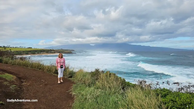 View of the Hookipa bay from Hookipa point