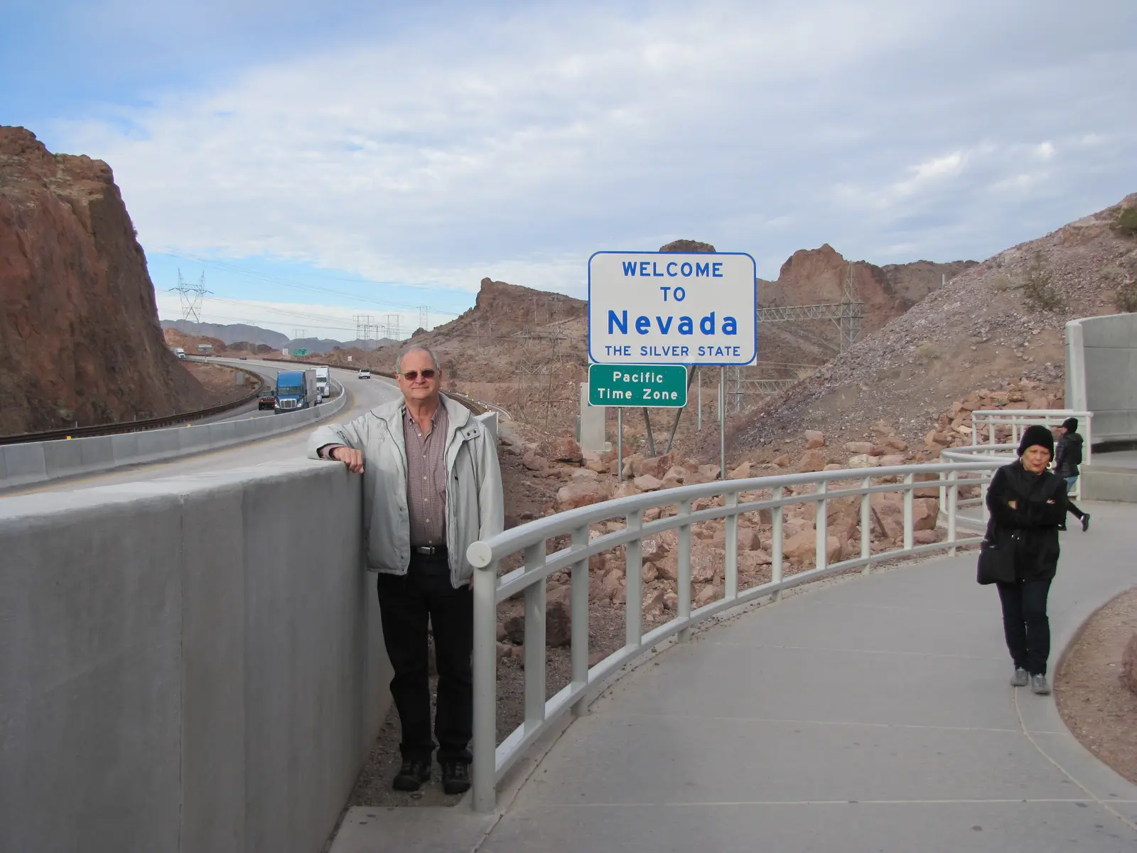 Nevada Arizona state line near the Hoover Dam
