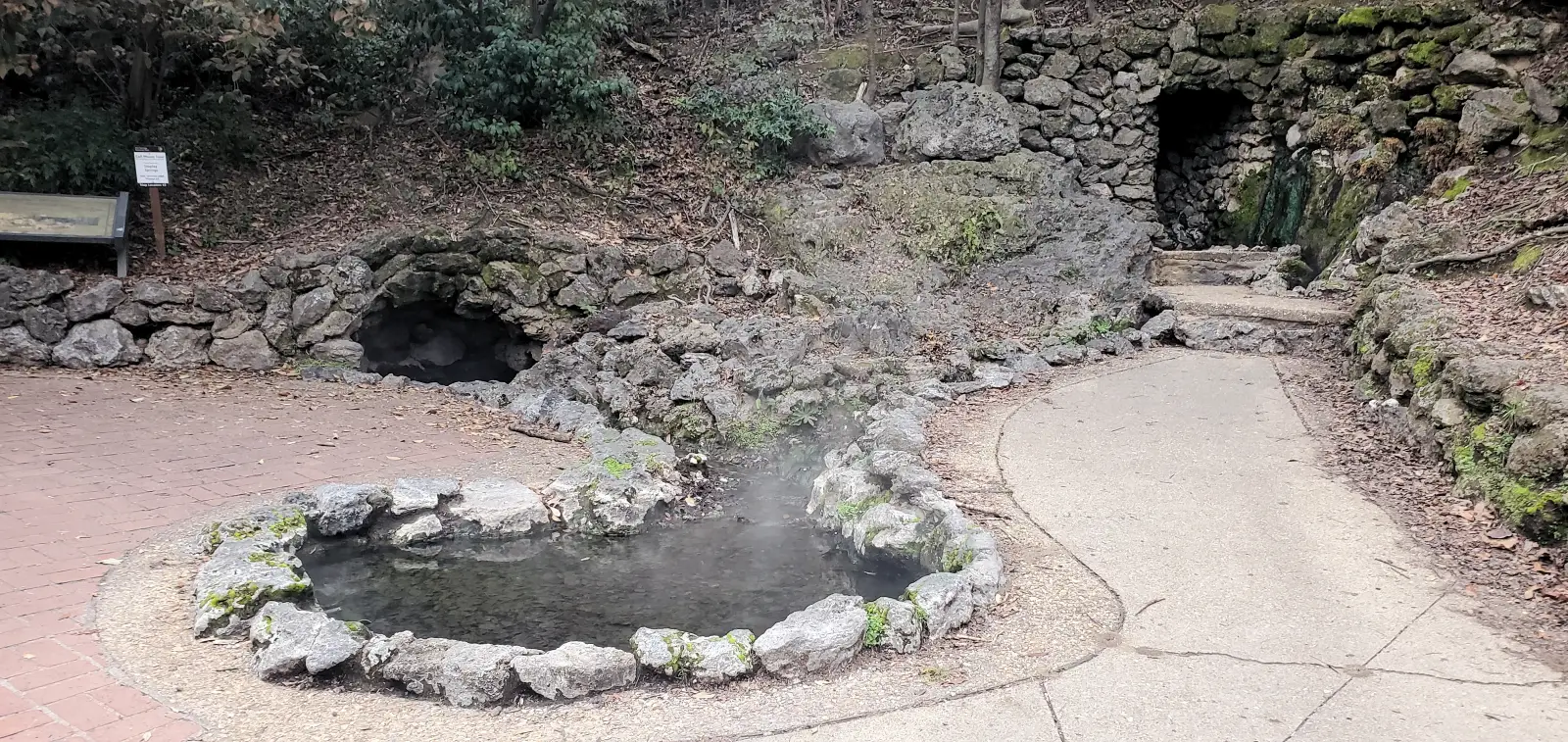 One of the natural hot springs 