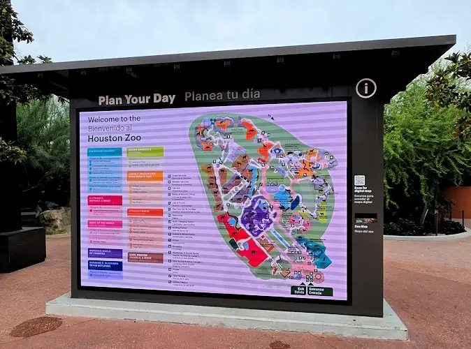 Houston Zoo map