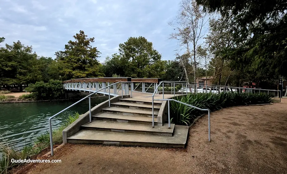 The Tiffany and Co Foundation bridge at Hermann Park