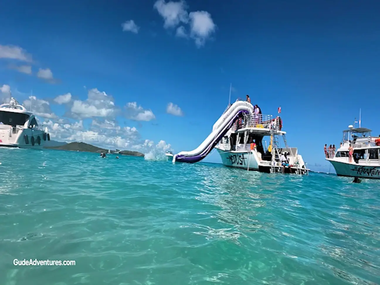 Waterslide at Icacos Island (Cayo Icacos)