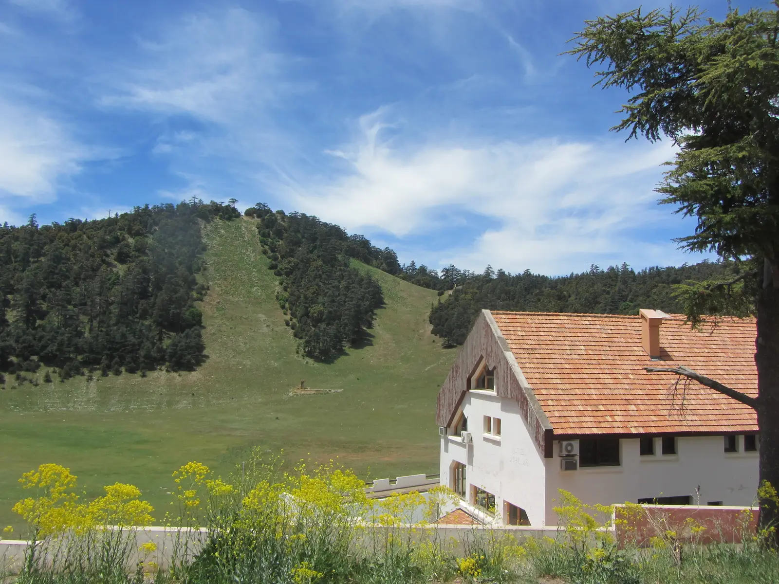 Michlifen ski resort in the Spring