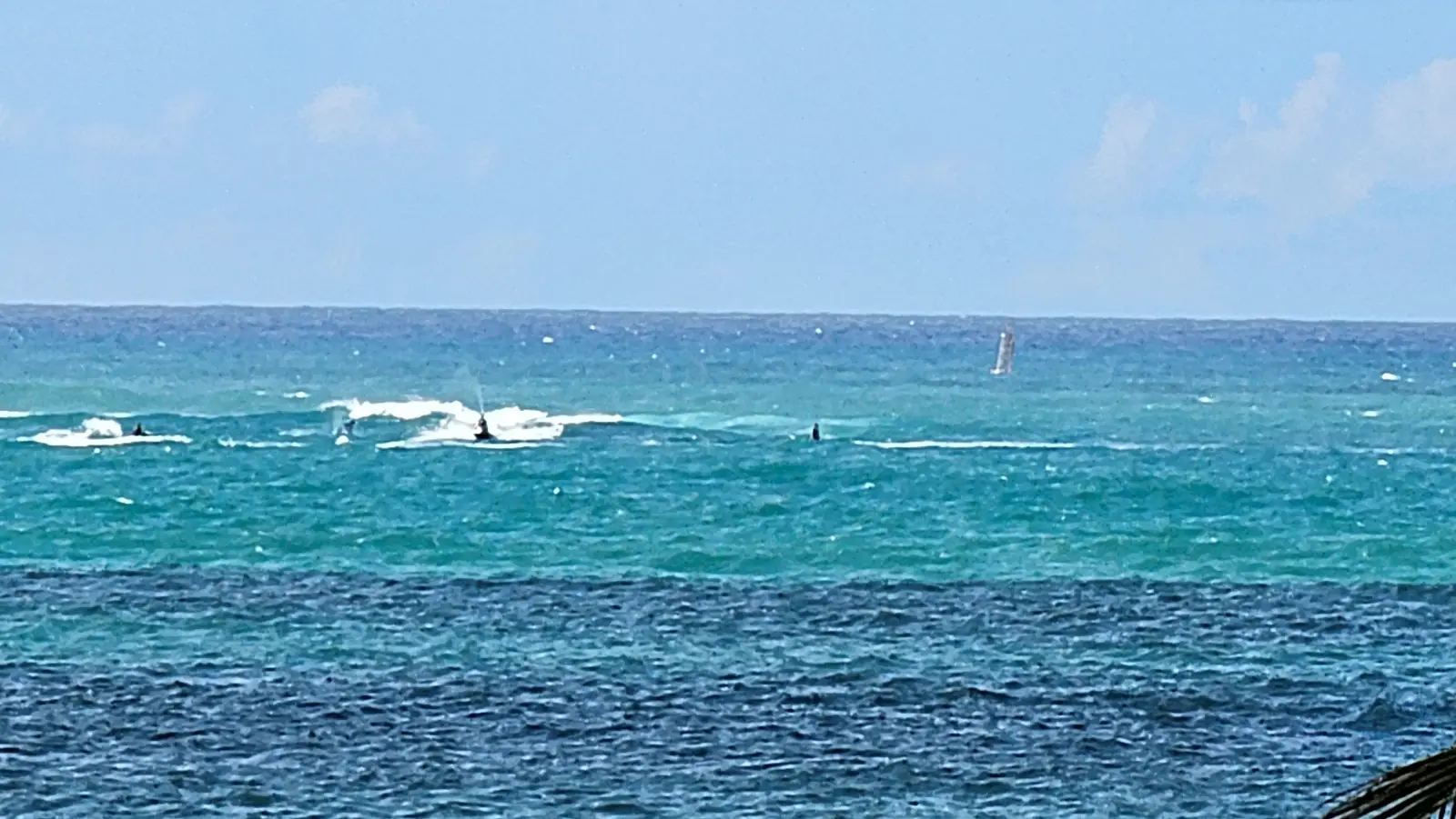 Jet ski riders at Isla Verde.